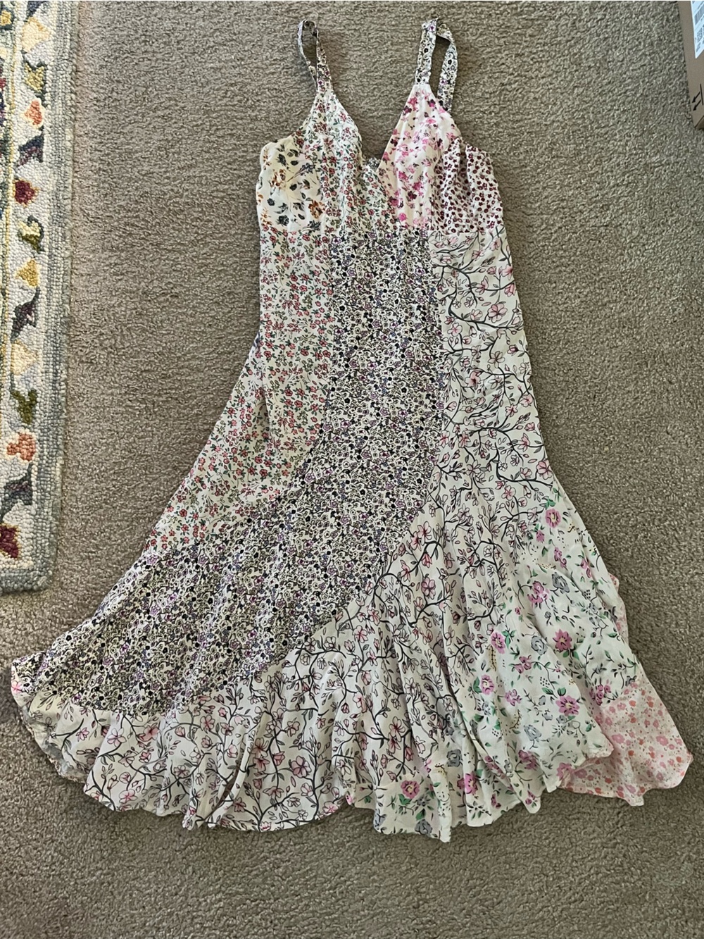 Floral boho midi dress